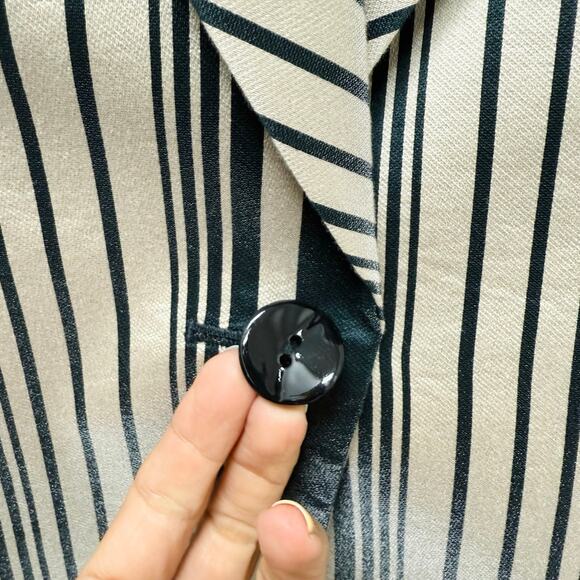 Dana Buchman Striped Gold and Black Blazer Women’s Size 4 - Picture 8 of 10